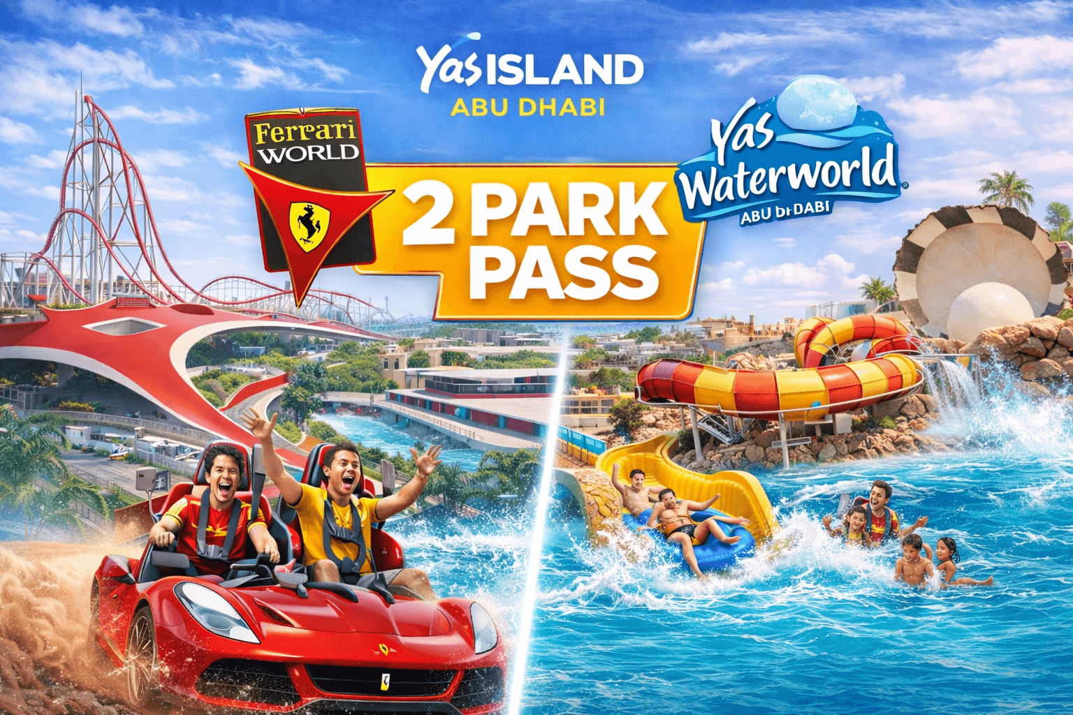 YAS Island 1 Day 2 Park Pass